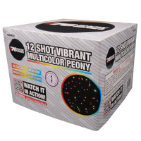Tarta Aérea XL Peonía Multicolor (30 seg) de 12 Disparos