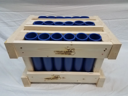 Great Lakes Mortar Racks™ 18-Shot Single Rows Fan Rack