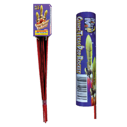 Giant Texas Pop Rocket (6-Count)