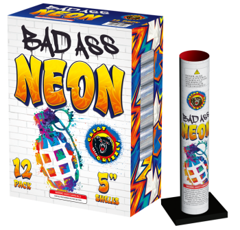 Bad Ass Neon 12-Shot 5 in. Canister Shells