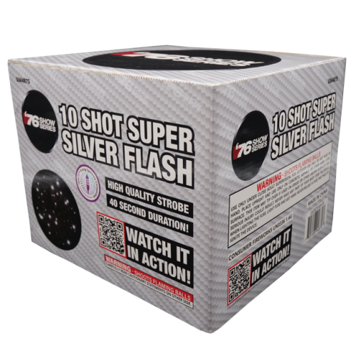Torta aérea XL Super Silver Flash de 10 disparos