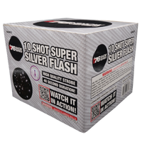 Torta aérea XL Super Silver Flash de 10 disparos