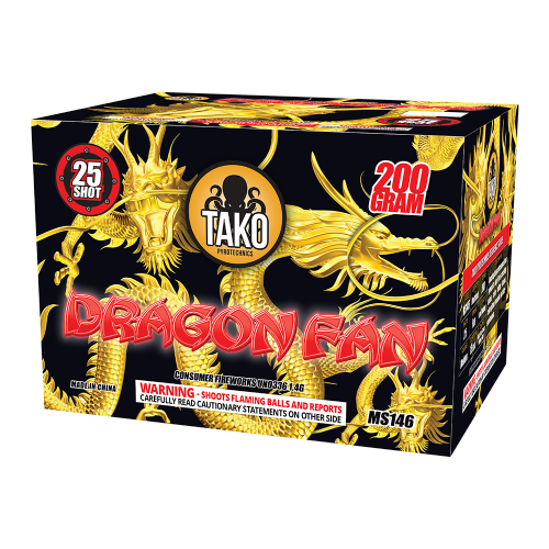 Dragon Fan 25-Shot Standard Aerial Cake