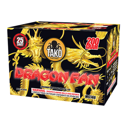 Dragon Fan 25-Shot Standard Aerial Cake