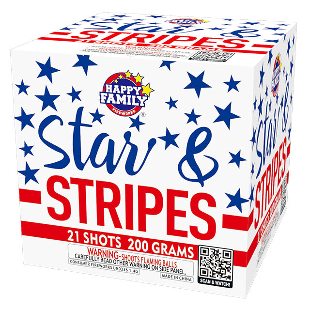 Star & Stripes 21-Shot Standard Aerial Cake