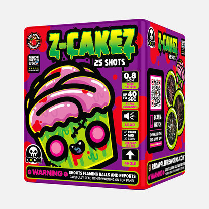 Z-Cakez™ Baterías de Fuegos Artificiales Estándar de 50 Disparos®