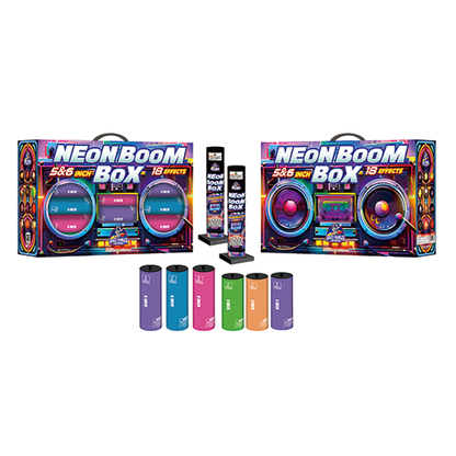 Neon Boom Box 18-Shot Canister Shells
