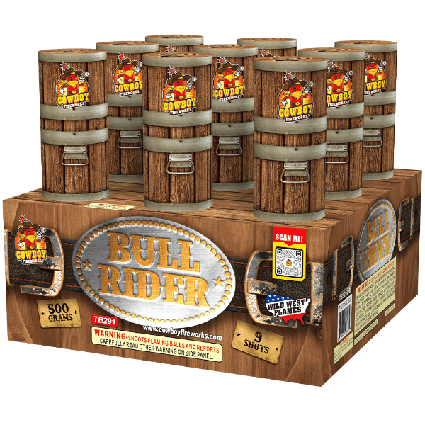 Bull Rider 2in. 9-Shot XL Aerial Cake