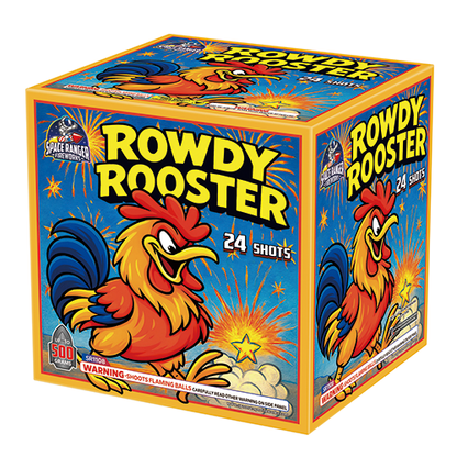 Rowdy Rooster 24-Shot XL Aerial Cake