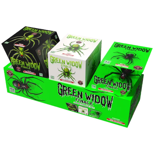 Green Widow Finale 108-Shot XL Aerial Cake