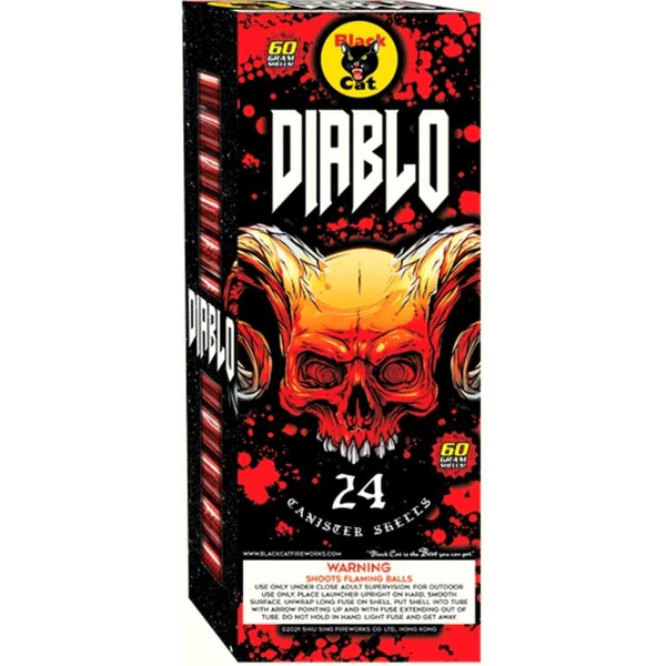 Diablo 24 disparos de 4 pulgadas. Conchas de mortero