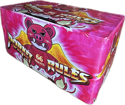 Pastel aéreo XXL Porky Rules de 66 disparos