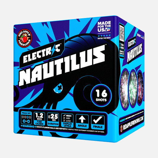 Set de Fuegos Artificiales Aéreos Electric™ 64-Disparos XL® Finale®