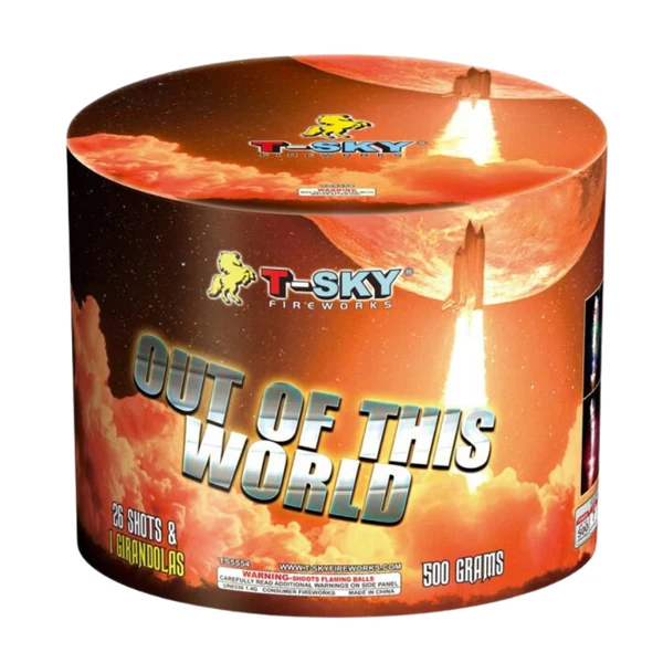 Out Of This World 27-Shot Girandola Aerial Cake