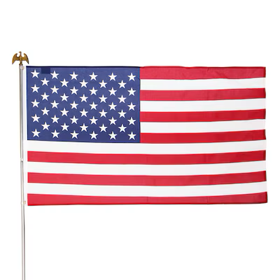 Valley Forge Flag 4.92-ft W x 3-ft H American House flag Kit