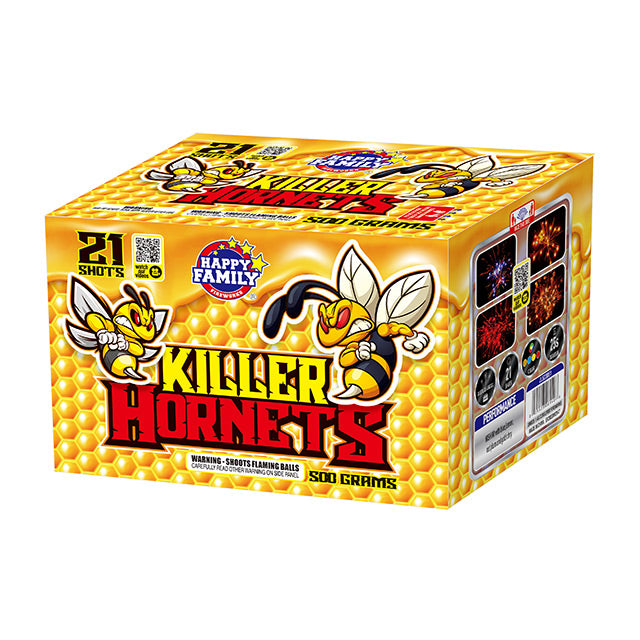 Tarta aérea Killer Hornets 21 disparos XL