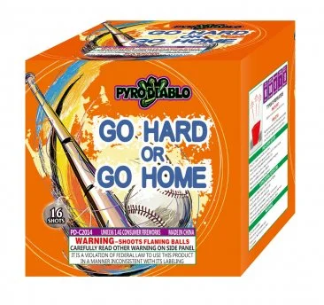 Go Hard Or Go Home 16-Shot Standard Aerial Cake