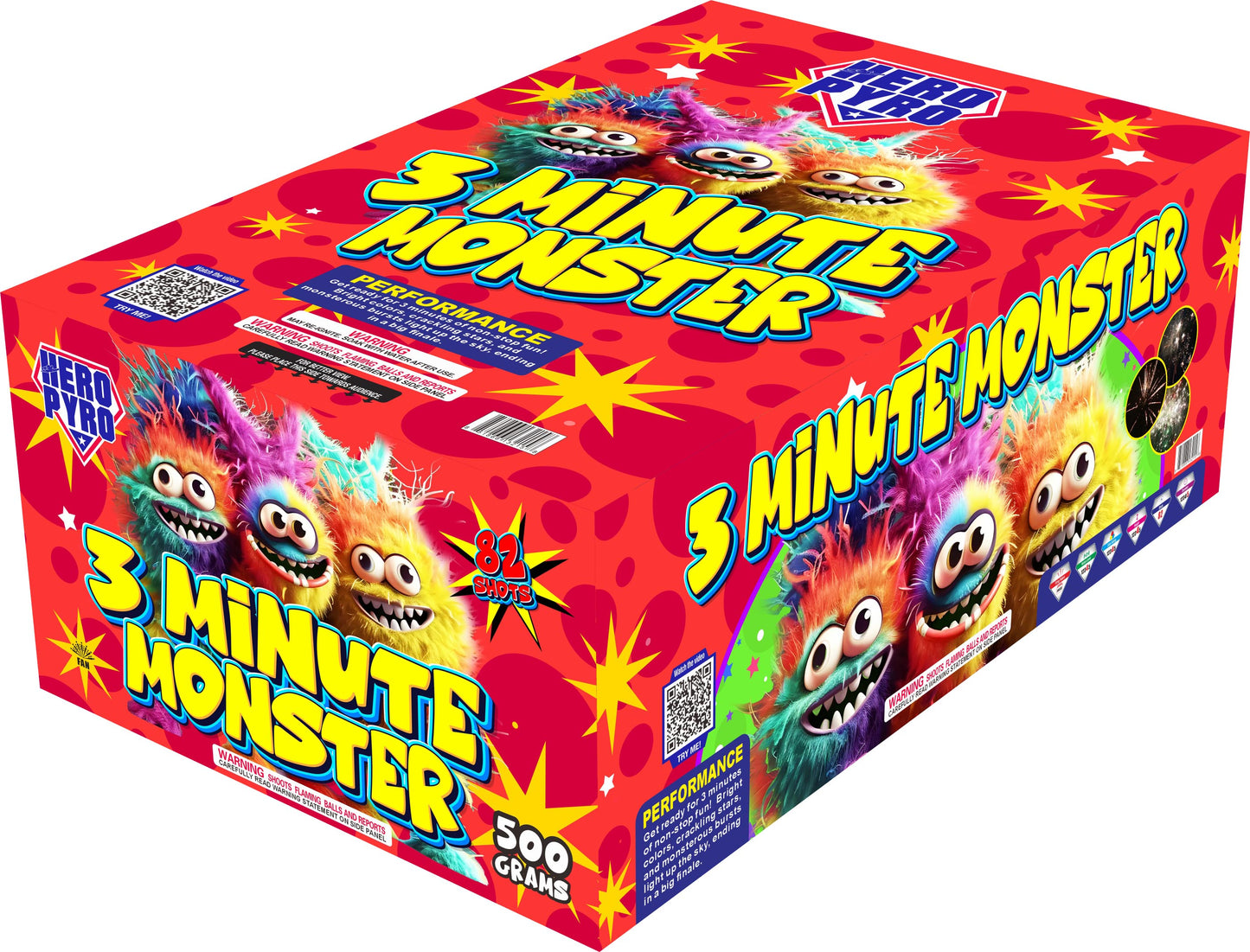 3 Minute Monster 80-Shot XL Aerial Cake