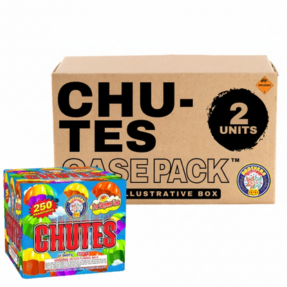 Chutes 250-Shot XL Parachute Cake | Case Pack™ 2/1