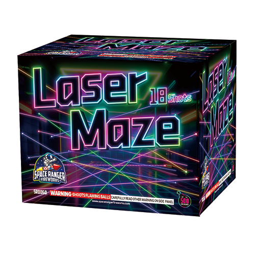 Laser Maze 18-Shot Standard Aerial Cake – Elevated Fireworks