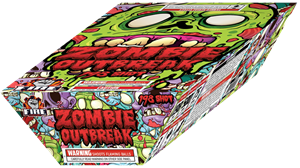 Zombie Outbreak 198-Shot XL Aerial Cake