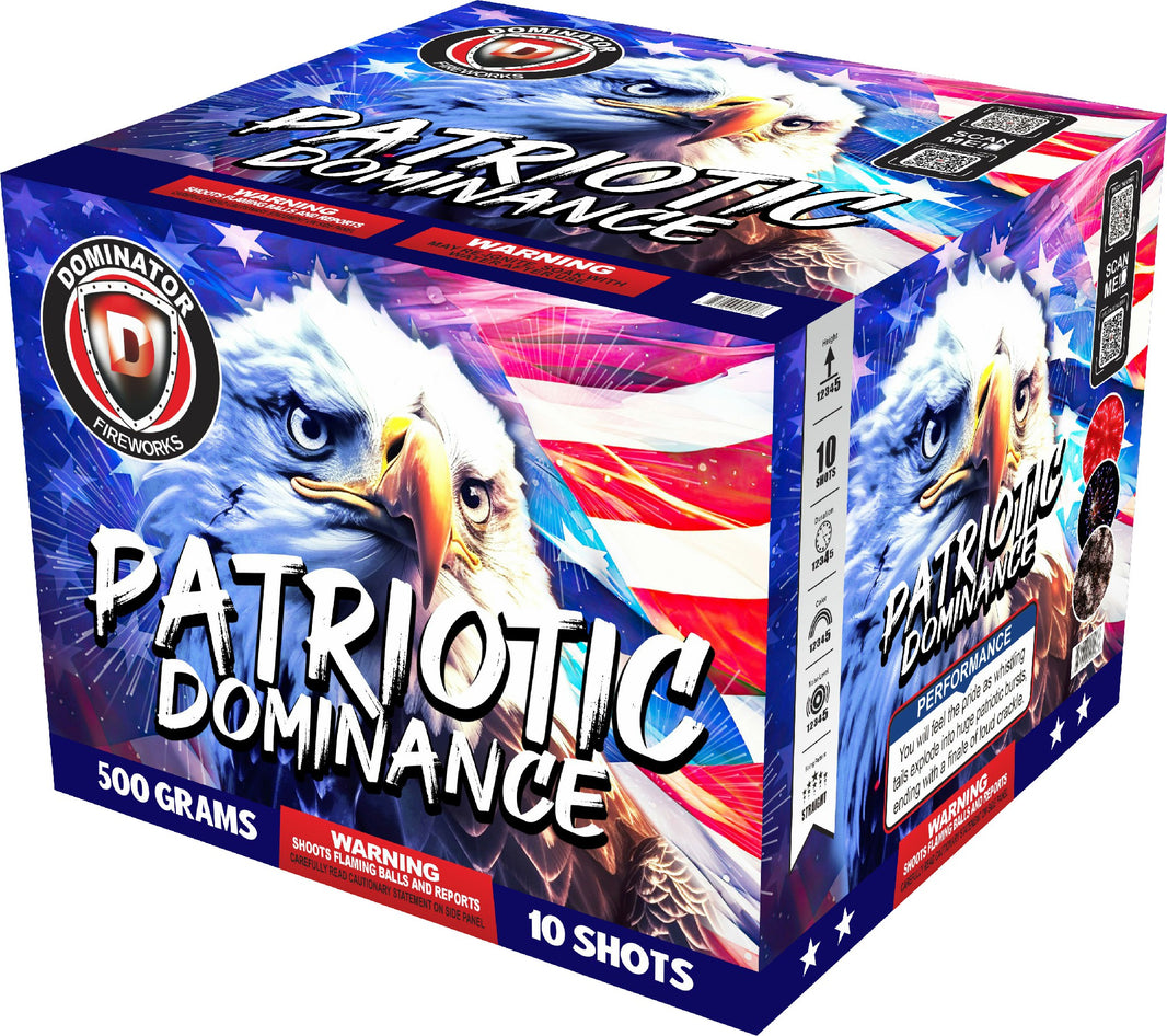 Patriotic Dominance 10-Shot XL Aerial Cake