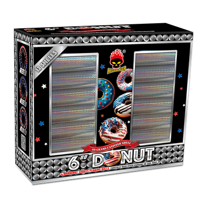 Donut 6 in. 12-Shot Canister Shell Kit