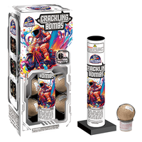 Crackling Bombs 6-Shot Ball Shell Kit