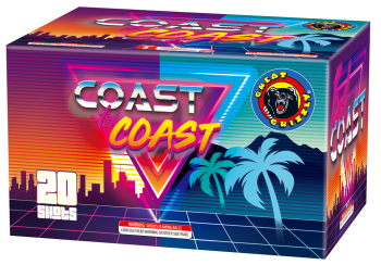 Coast To Coast 20-Shot XL Aerial Cake