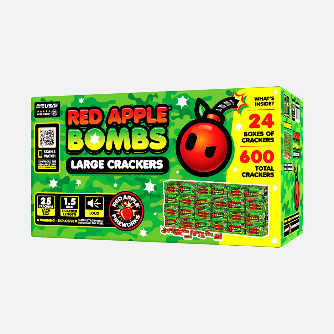 Petardos Red Apple® Bombs M-1000 de 25 disparos en caja