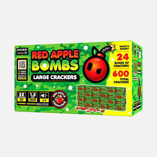 Petardos Red Apple® Bombs M-1000 de 25 disparos en caja