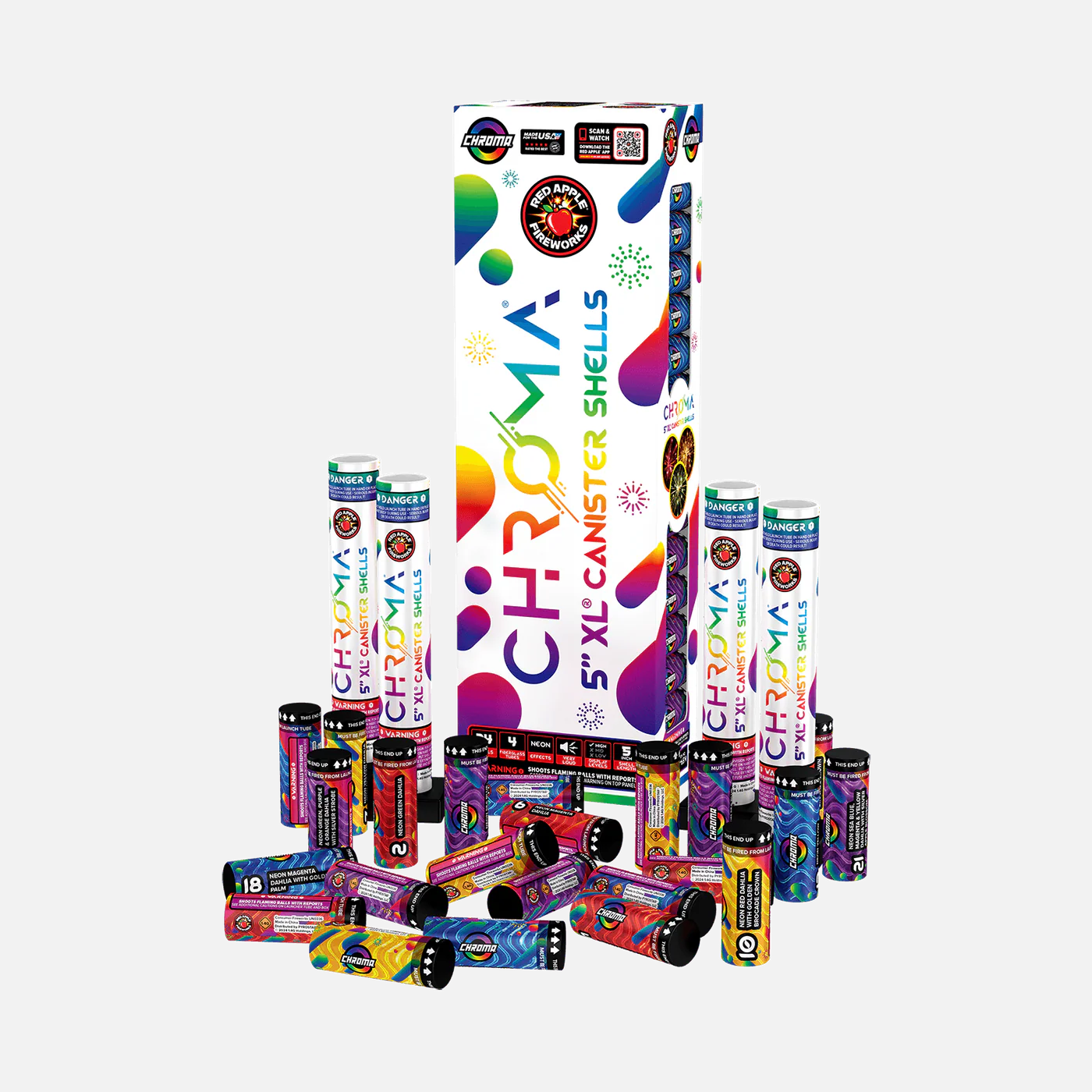 Chroma 24-Shot 5 in. XL Canister Shells
