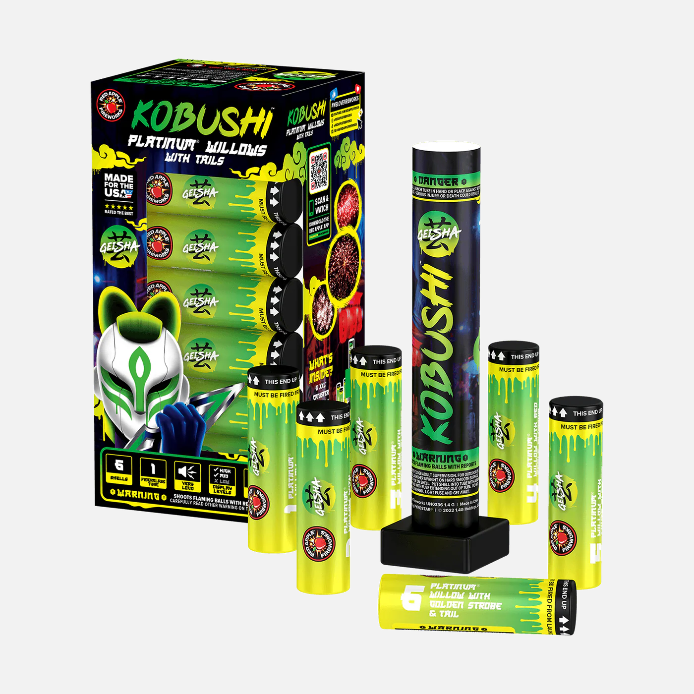 スタニスワフ・スクロヴァチェフスキ 90周年記念BOX 未開封 Kobushi™ 6 Shot 6-Inch XXL™ Canister Shells – Elevated Fireworks