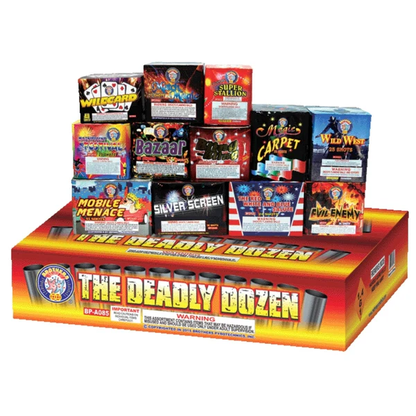 The Deadly Dozen 343-Shot Standard Aerial Assortment | Case 1/12