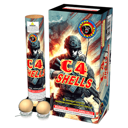 C4 Shells Cartuchos de mortero de 6 disparos