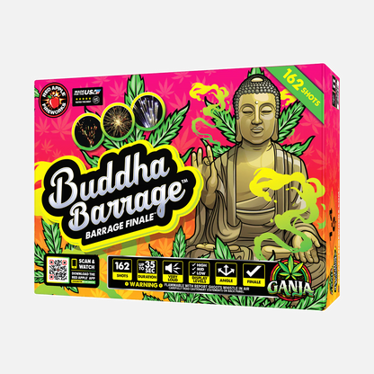 Batería de 162 disparos Buddha™ Barrage Finale™