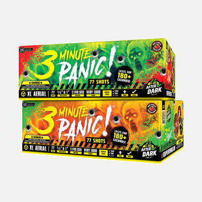 3 Minute Panic™ 77-Disparos XL® Aéreos