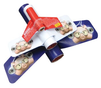 Cerdos Voladores Novedad de Vuelo de 3 Disparos