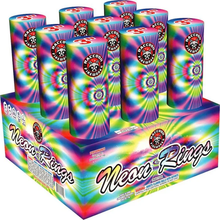 Neon Rings 9-Shot XL Aerial Cake