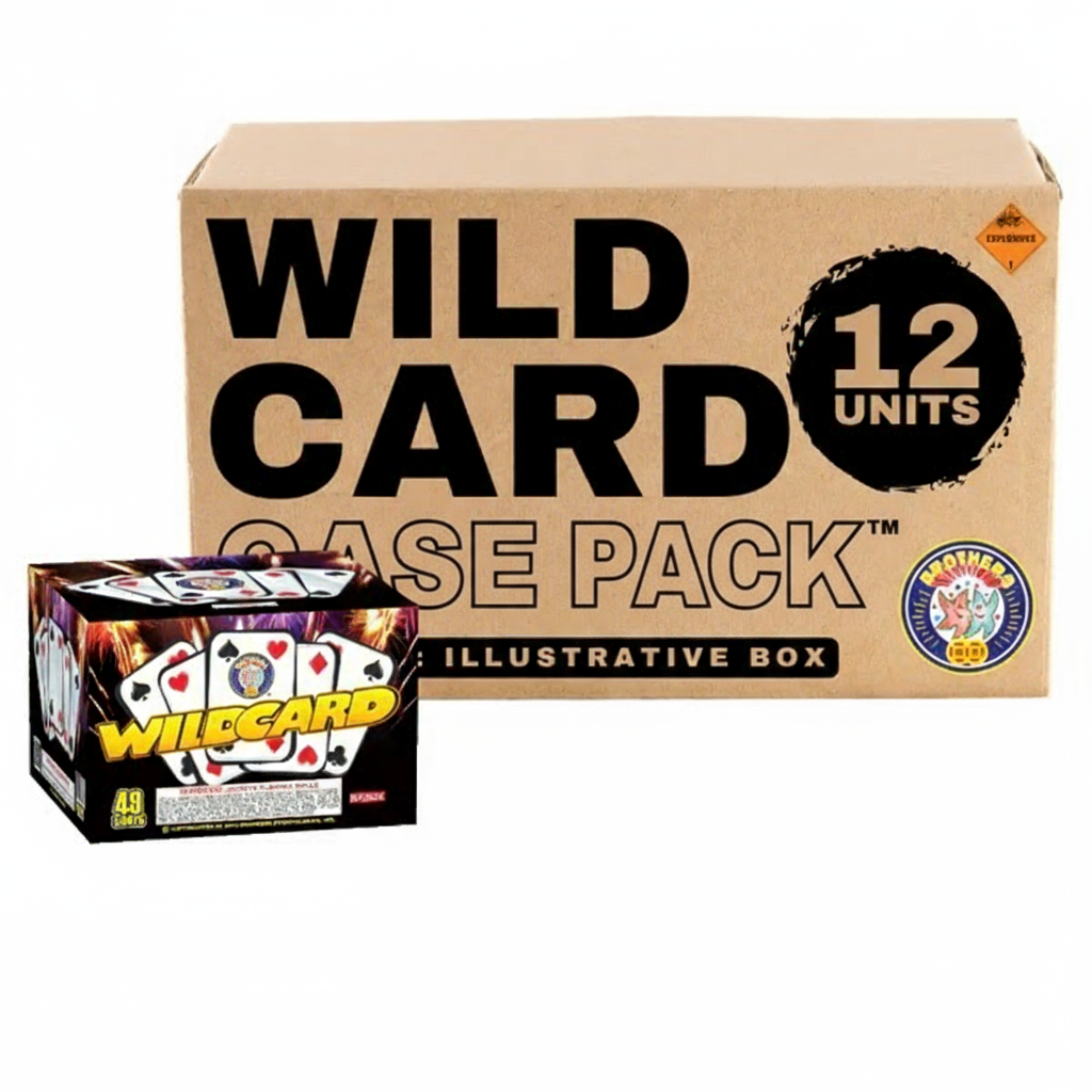 Wild Card 49-Shot Standard Aerial Cake | Case 12/1
