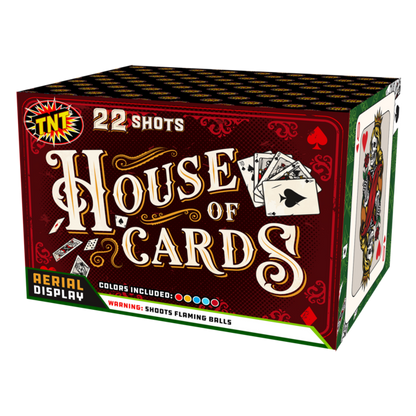 House Of cards 22-Shot XL Aerial Cake