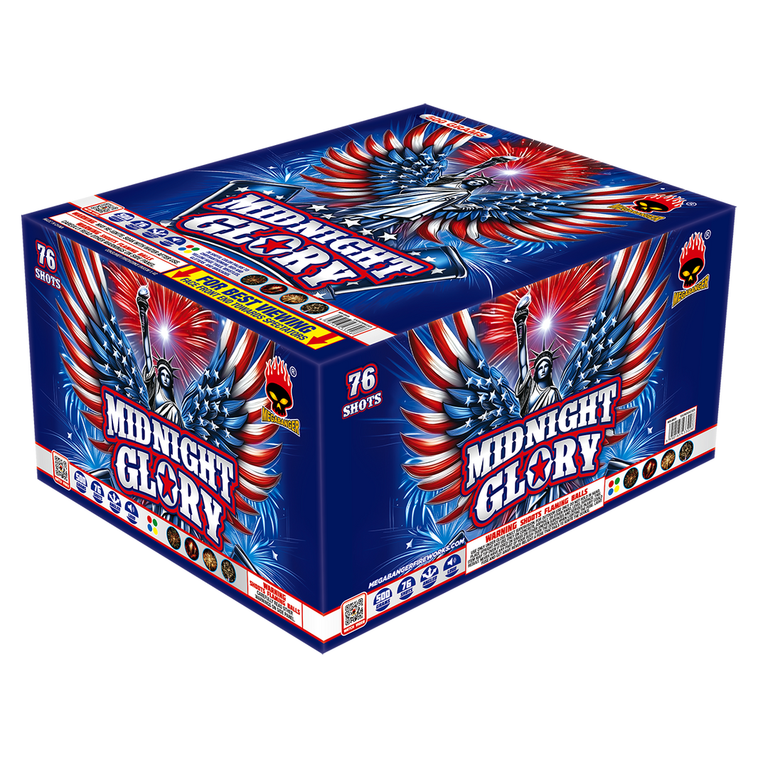 Midnight Glory 76-Shot XL Aerial Cake