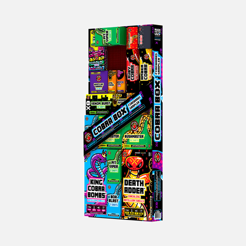 Cobra Box™ 730 Shot Fireworks Samplers®