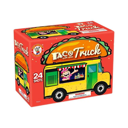 Taco Truck 24-Shot Standard Aerial Cake