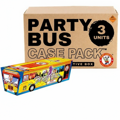 Party Bus 42-Shot XL Aerial Cake | Case Pack™ 3/1