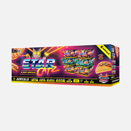 Fuegos artificiales aéreos Star Catz™ 31-Shots XL®