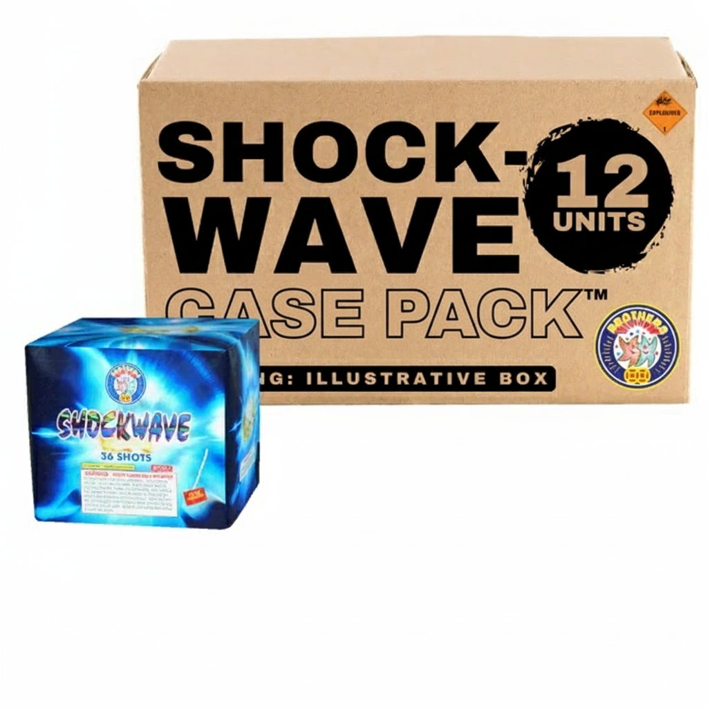 Shockwave 36-Shot Large Aerial Cake | Case Pack™ 12/1