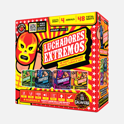 Luchadores Extremos 48-Shot Standard Aerial Finale Set