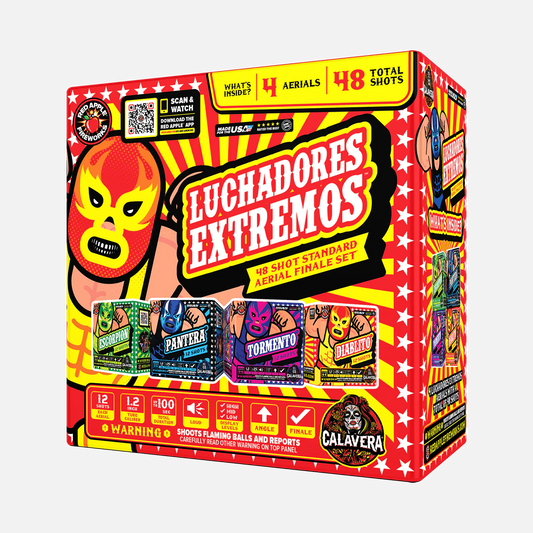 Luchadores Extremos!™ 48 Shot Standard Aerial Finale Set®