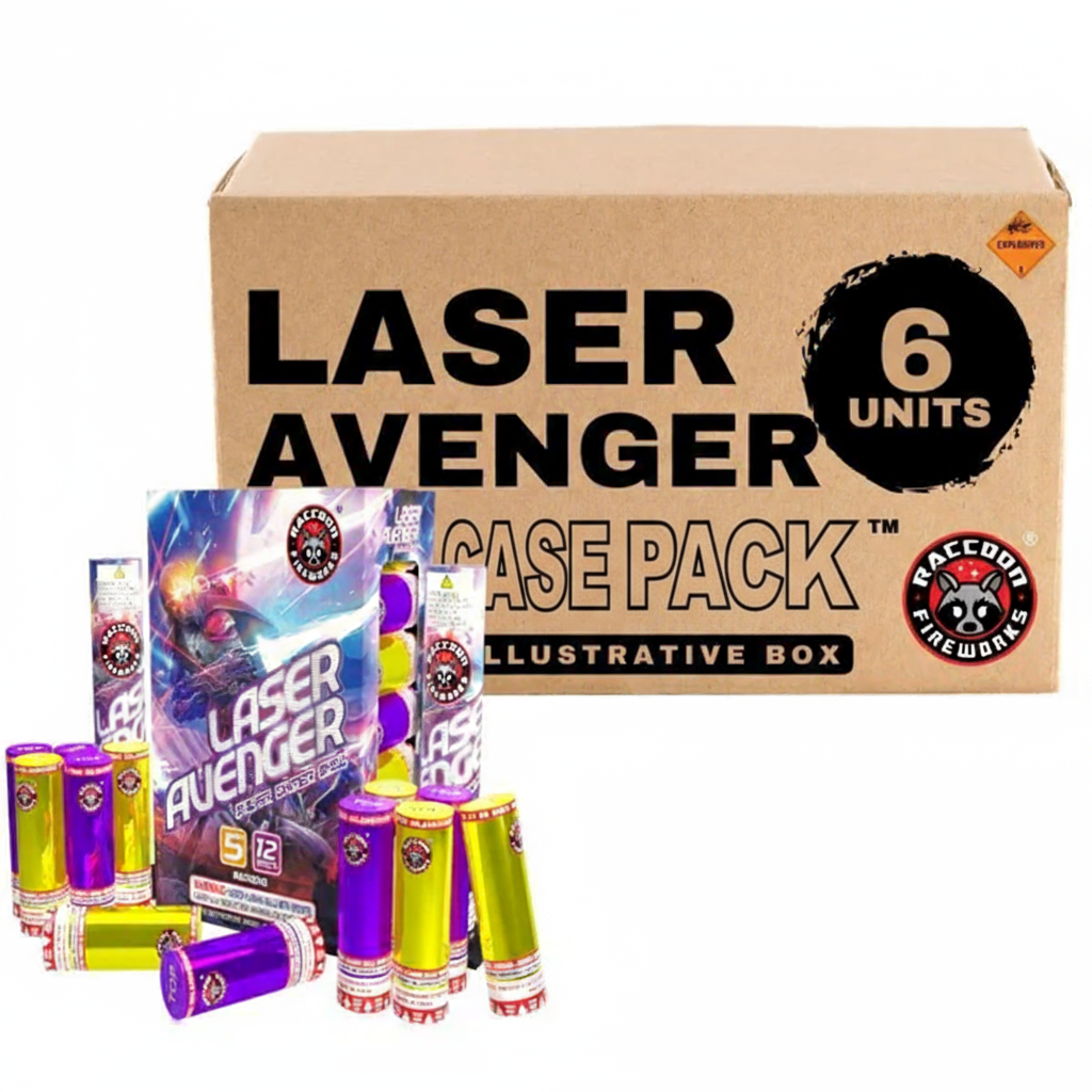 Laser Avenger 12-Shot Canister Shells | Case Pack™ 6/1